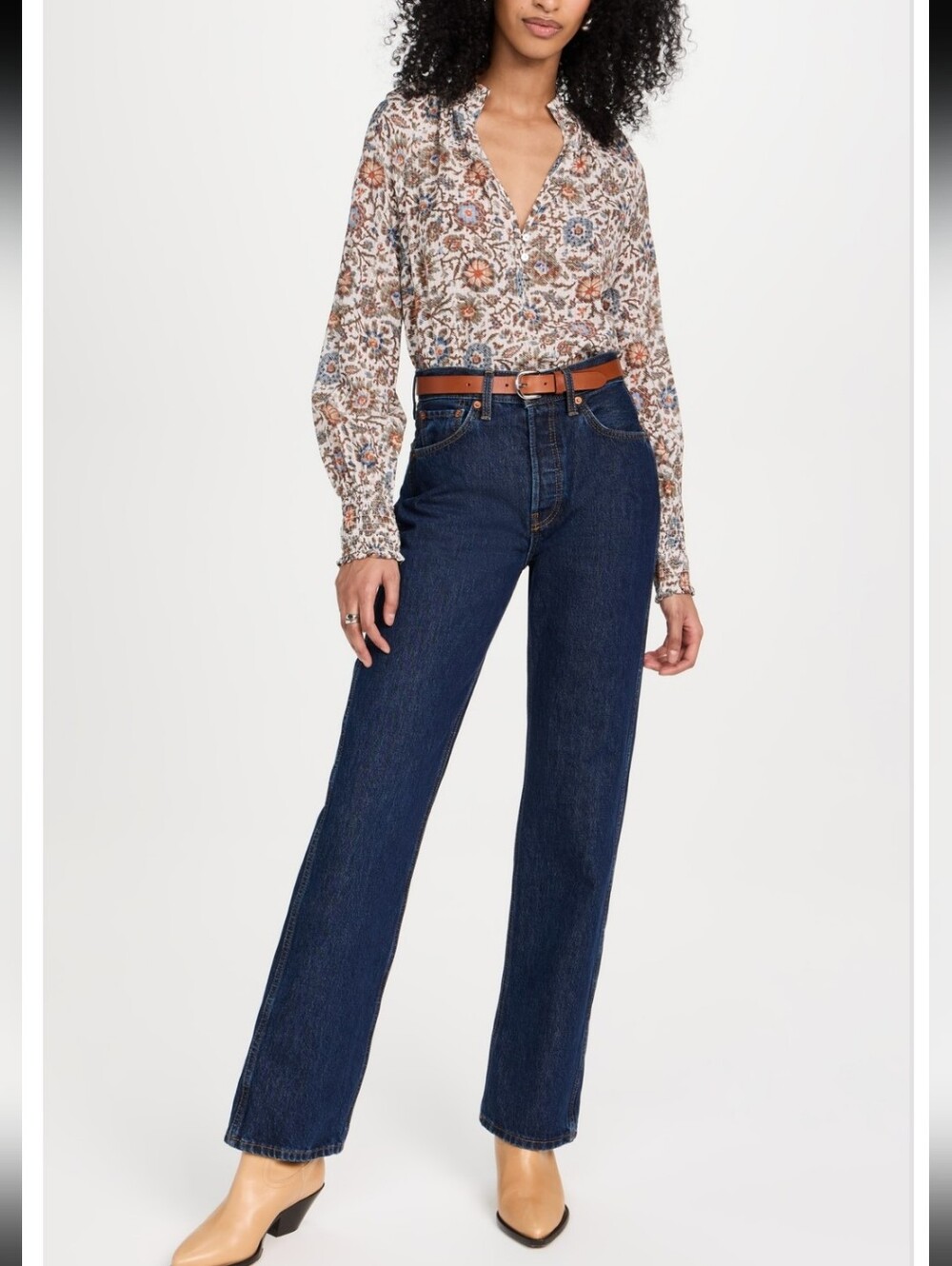 Veronica Beard Alexandria Floral Print Blouse 12 - Picture 4 of 5